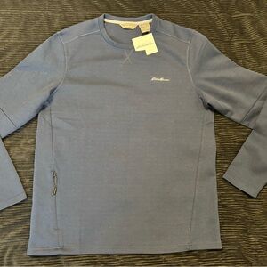 Eddie Bauer Blue Tech Crew Heavy Tee
